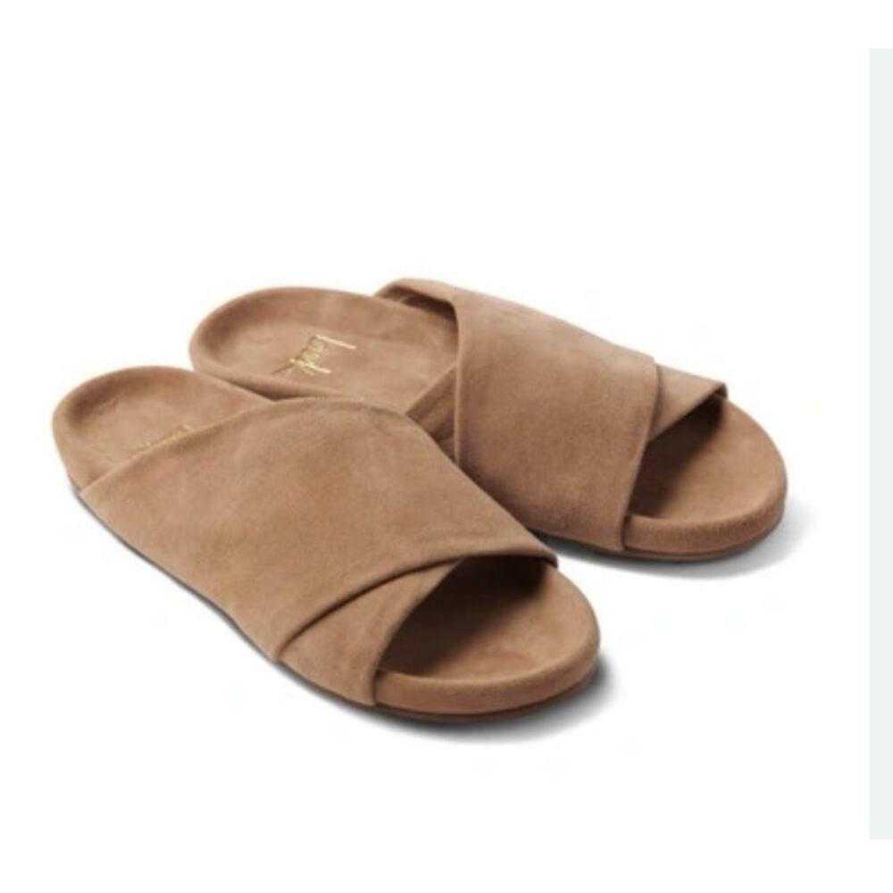 Beek Kea Slide Sude Sandals Almond Tan Size NIB - Picture 12 of 12